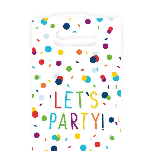 Traktatiezakjes – Confetti Birthday – Set van 8 – 15,7 x 23,6 cm van Riethmueller koop je bij Partywinkel