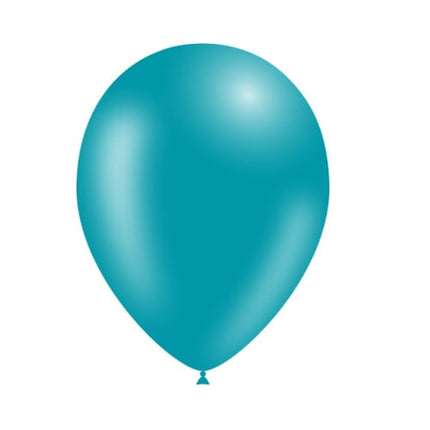 Turquoise Ballonnen 25cm 10st van Balloonia koop je bij Partywinkel