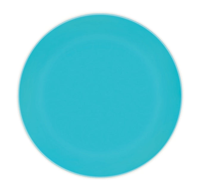 Turquoise Borden 20cm 2st van Procos koop je bij Partywinkel