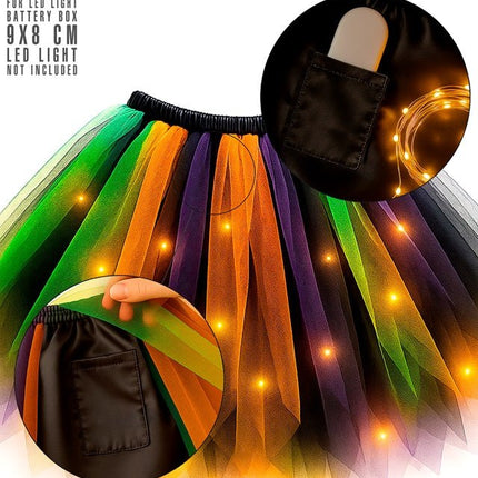 Tutu Paars/Groen/Oranje van Widmann koop je bij Partywinkel