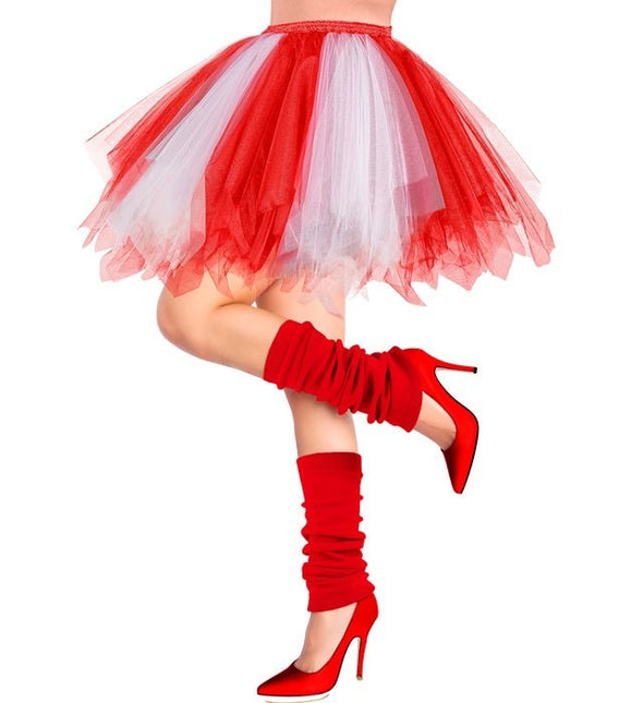 Tutu Rood/Wit van Widmann koop je bij Partywinkel