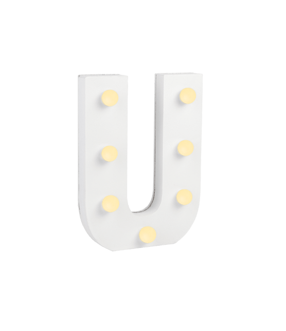 U Licht Letter 16,5cm van Paper Dreams koop je bij Partywinkel