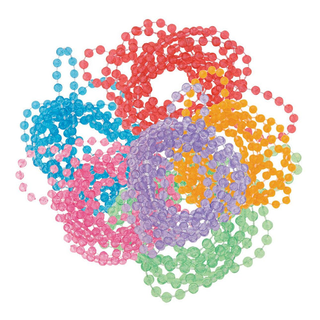 Uitdeelcadeautjes Kralenkettingen 15cm 6st van Unique koop je bij Partywinkel