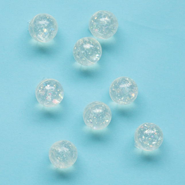 Uitdeelcadeautjes Stuiterballen Doorzichtig 3cm 8st van Unique koop je bij Partywinkel