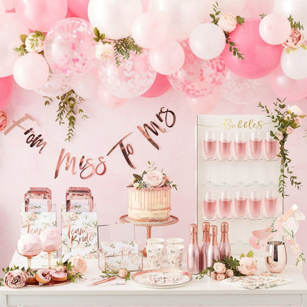 Uitdeeltasjes Team Bride 24cm 5st van Ginger Ray koop je bij Partywinkel