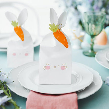 Uitdeelzakjes Konijn 22,5cm 6st van Partydeco koop je bij Partywinkel