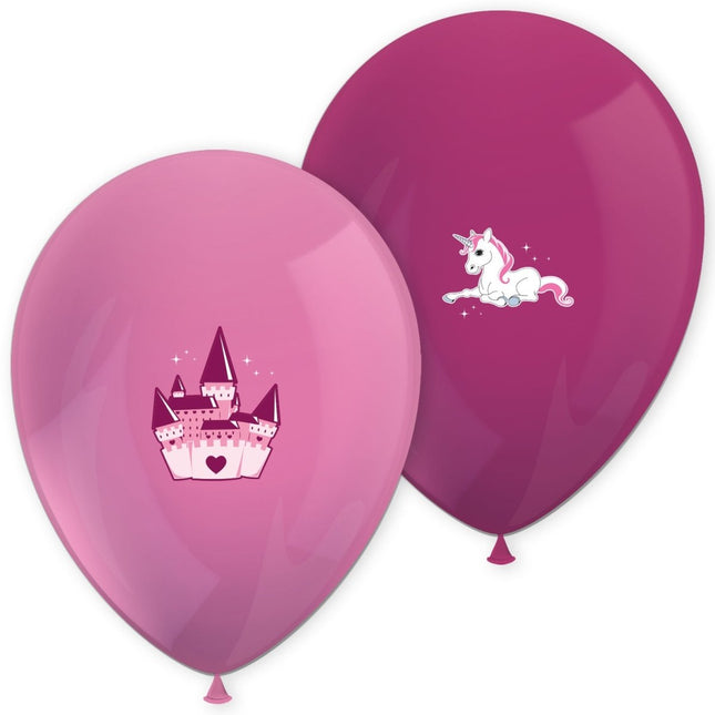 Unicorn Ballonnen Versiering 28cm 6st van Procos koop je bij Partywinkel