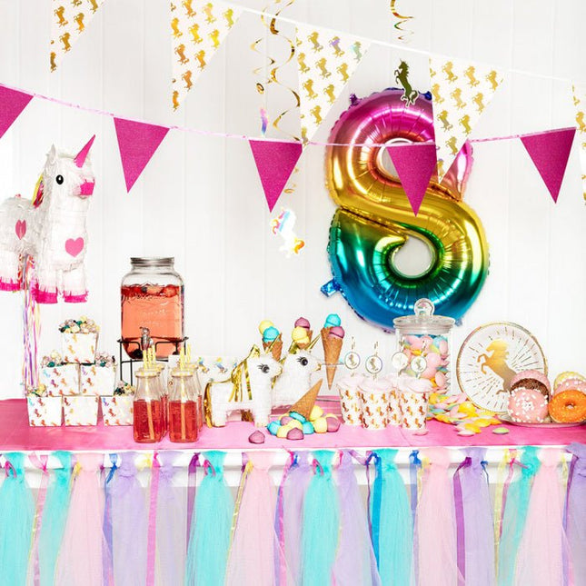 Unicorn Hangdecoratie 85cm 2st van Boland koop je bij Partywinkel