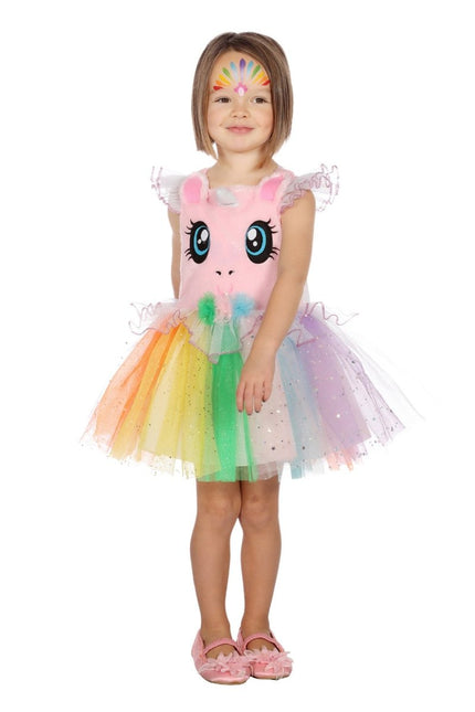 Unicorn Jurk Meisje Glitters van Wilbers & Wilbers koop je bij Partywinkel