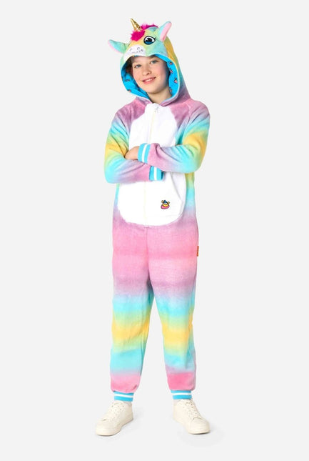 Unicorn Onesie Gekleurd Kind van OppoSuits koop je bij Partywinkel