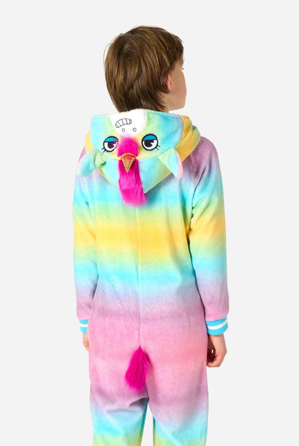 Unicorn Onesie Gekleurd Kind van OppoSuits koop je bij Partywinkel
