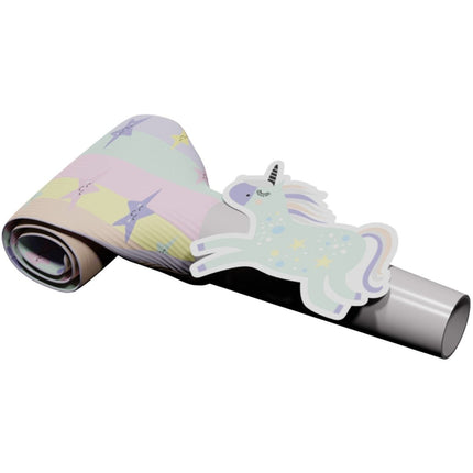 Unicorn Roltongen Rainbows 24cm 6st van Folat koop je bij Partywinkel