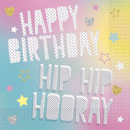 Unicorn Servetten 33cm 16st van Unique koop je bij Partywinkel