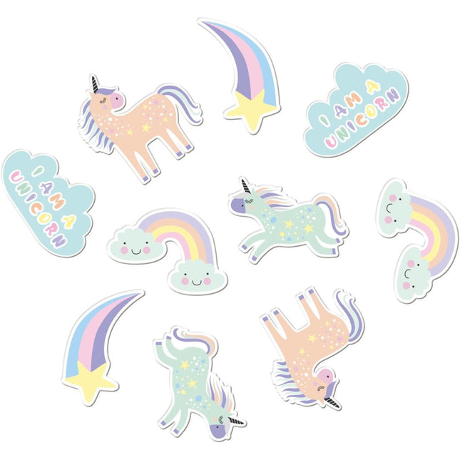 Unicorn Tafelconfetti Rainbows Xl 45st van Folat koop je bij Partywinkel