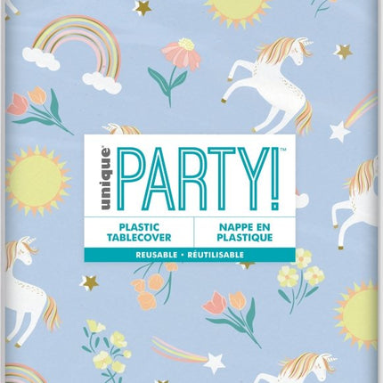 Unicorn Tafelkleed Plastic 2,13m van Unique koop je bij Partywinkel