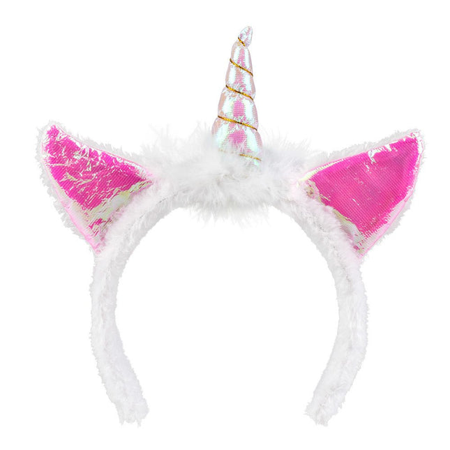 Unicorn Tiara Holografisch 32cm van Boland koop je bij Partywinkel