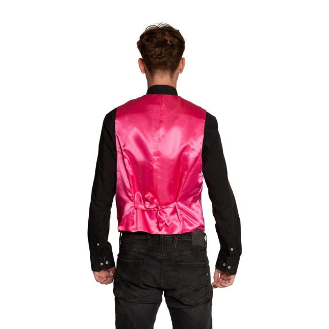 Gilet + Strik Roze