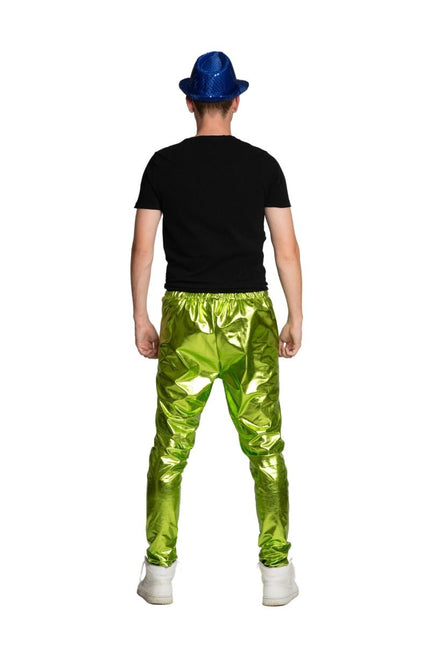 Disco Broek Groen Metallic