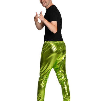 Disco Broek Groen Metallic