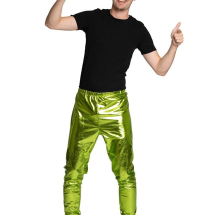 Disco Broek Groen Metallic