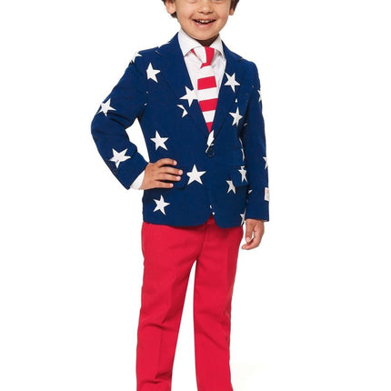 USA Stars Stripes Pak Jongen OppoSuits van OppoSuits koop je bij Partywinkel