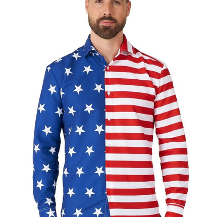 USA Vlag Overhemd Heren Suitmeister van Suitmeister koop je bij Partywinkel