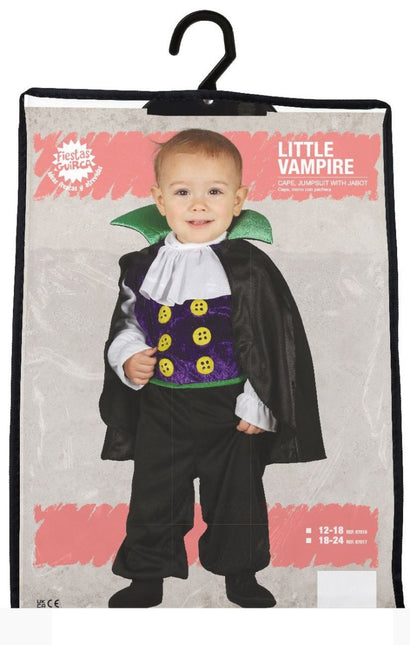 Vampier Halloween Kostuum Baby Zwart van Fiestas Guirca koop je bij Partywinkel