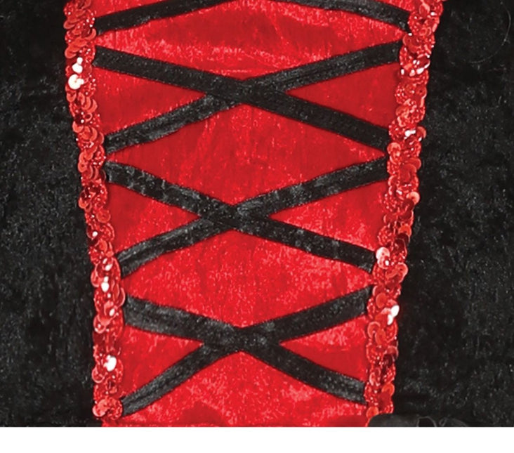 Vampier Halloween Kostuum Dames Rood Zwart van Fiestas Guirca koop je bij Partywinkel