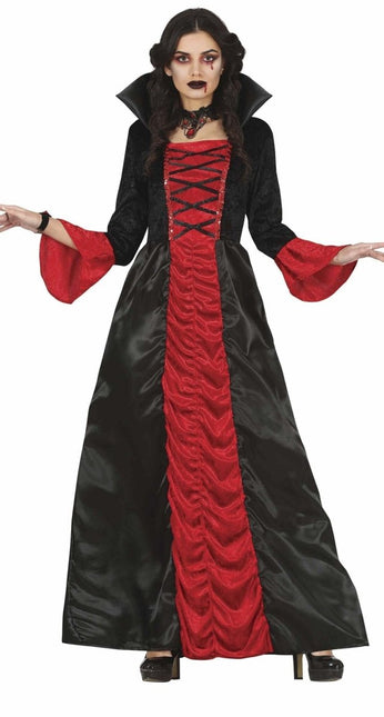 Vampier Halloween Kostuum Dames Rood Zwart van Fiestas Guirca koop je bij Partywinkel