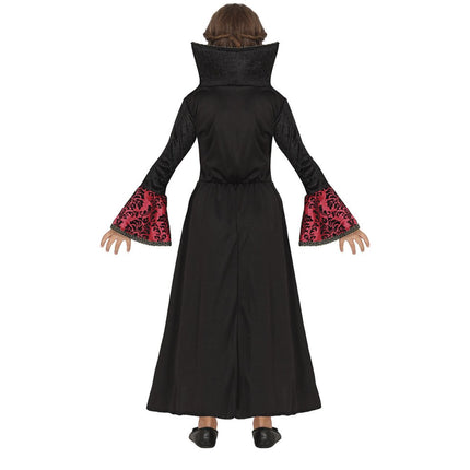 Vampier Halloween Kostuum Meisje Zwart Rood van Fiestas Guirca koop je bij Partywinkel