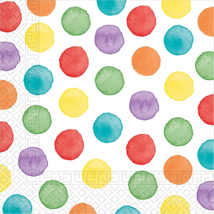 Verf Stippen Servetten 33cm 20st van Procos koop je bij Partywinkel