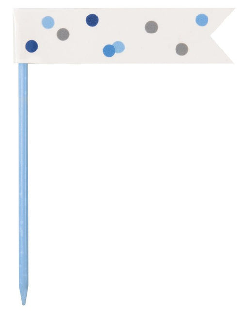 Verjaardag Prikkers Blauw 6st van Unique koop je bij Partywinkel