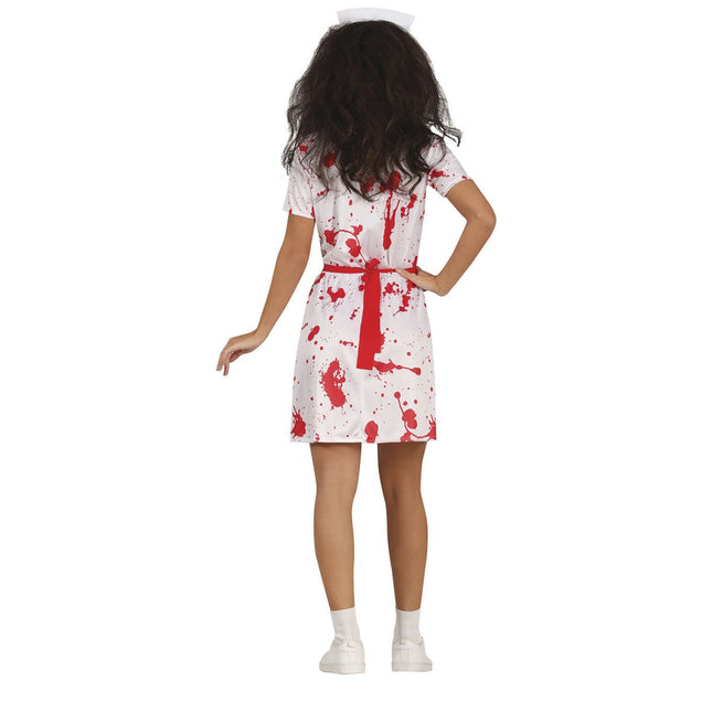 Verpleegster Halloween Kostuum Dames Bebloed van Fiestas Guirca koop je bij Partywinkel