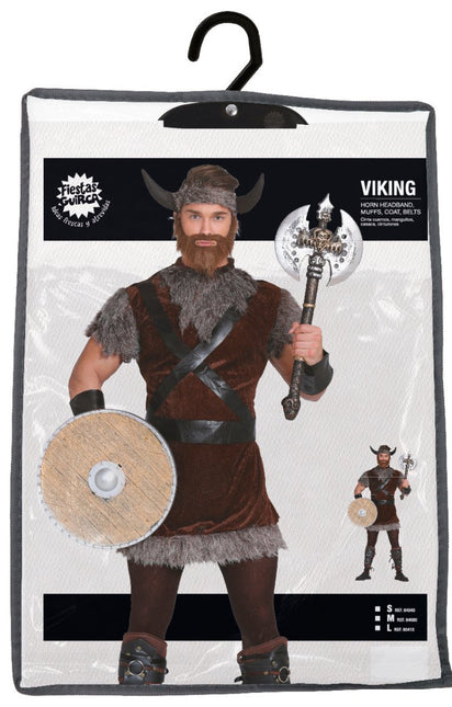 Viking Kostuum Bruin Grijs Heren van Fiestas Guirca koop je bij Partywinkel