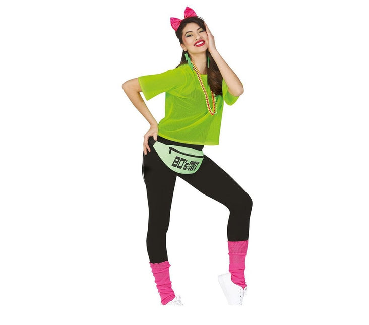 Visnet T/shirt Neon Groen Kort L van Fiestas Guirca koop je bij Partywinkel