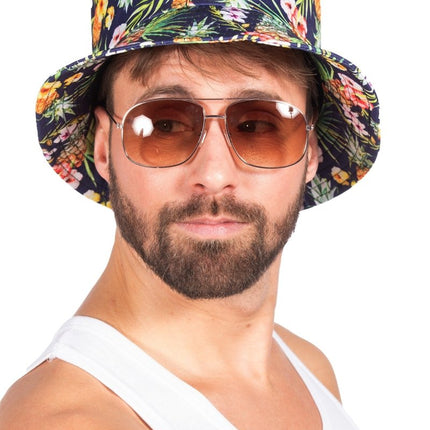 Hawaii Bucket Hat Ananas van Wilbers & Wilbers koop je bij Partywinkel