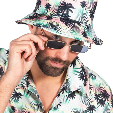 Hawaii Bucket Hat Palmboom van Wilbers & Wilbers koop je bij Partywinkel