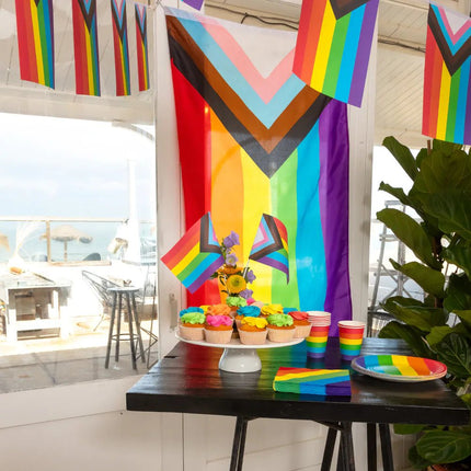Vlag Regenboog Pride 1,5m van Boland koop je bij Partywinkel
