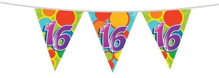 Vlaggenlijn 16 Jaar 10m van Haza Witbaard koop je bij Partywinkel