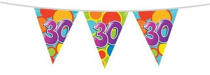 Vlaggenlijn 30 Jaar 10m van Haza Witbaard koop je bij Partywinkel