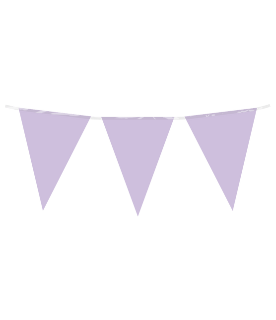 Vlaggenlijn pastel paars van Paper Dreams koop je bij Partywinkel