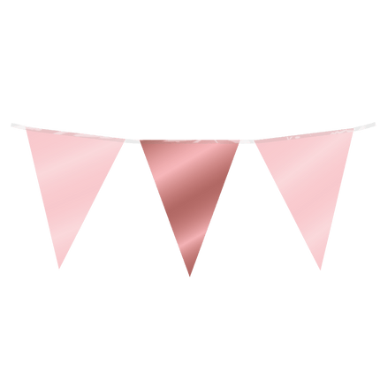 Vlaggenlijn roze rosegoud van Paper Dreams koop je bij Partywinkel