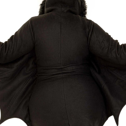 Vleermuis Jurk Zwart Dames Plus Size Leg Avenue van Leg Avenue koop je bij Partywinkel