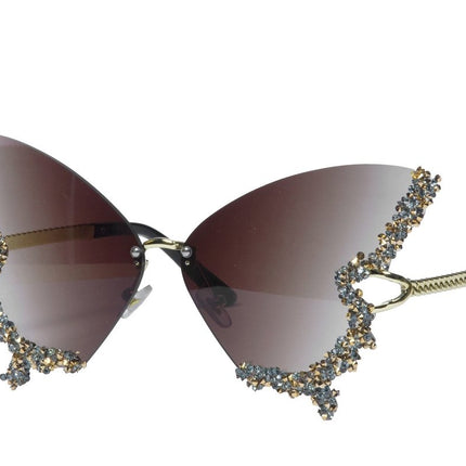 Vlinder Bril Bruin van Wilbers & Wilbers koop je bij Partywinkel