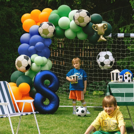 Voetbal Ballonnen 33cm 4st van Partydeco koop je bij Partywinkel