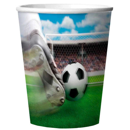 Voetbal Bekers 3D Plastic 250ml 4st van Folat koop je bij Partywinkel