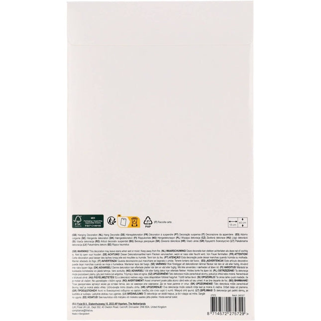 Voetbal Hangdecoratie 6st van Folat koop je bij Partywinkel