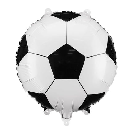 Voetbal Helium Ballon Leeg 35cm van Partydeco koop je bij Partywinkel