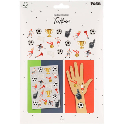 Voetbal Nep Tattoos 25st van Folat koop je bij Partywinkel