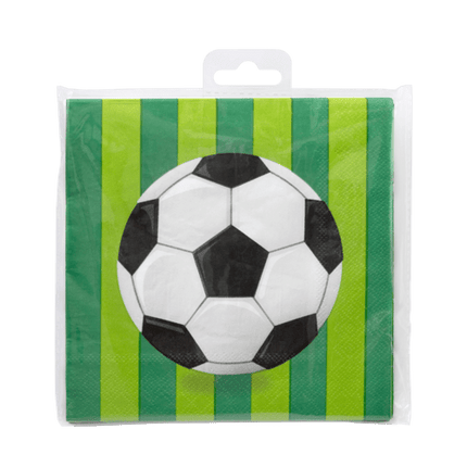 Voetbal Servetten 16cm 16st van Paper Dreams koop je bij Partywinkel